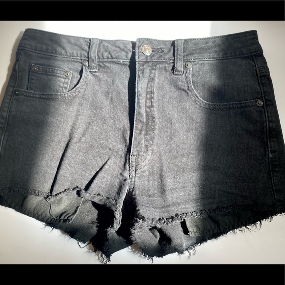Aritiza Talula Black Denim Shorts - Picture 3 of 4